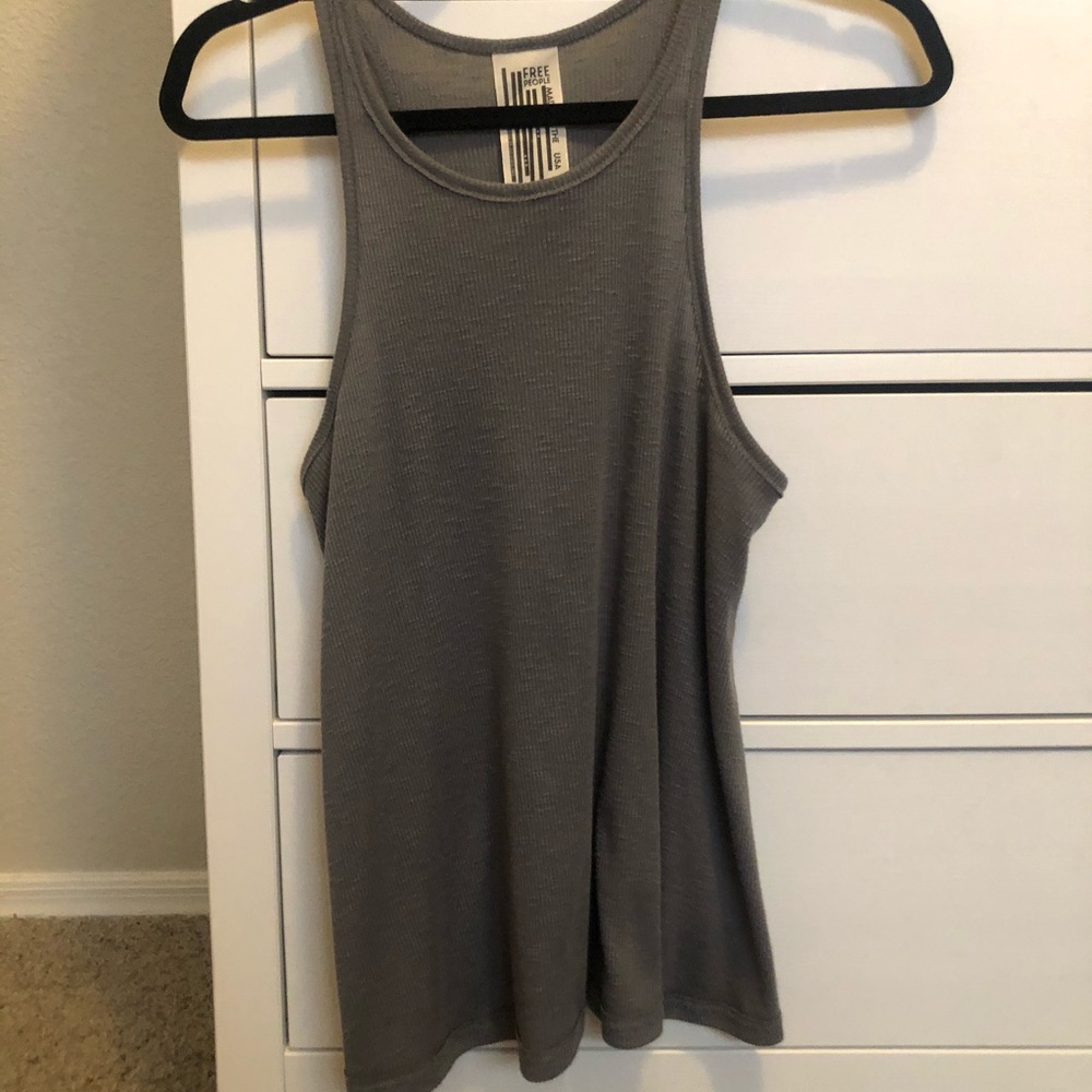 Green/grey tank top